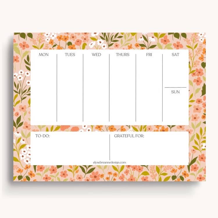 Mill and Meadow Weekly Planner Notepad
