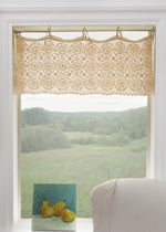 Crochet Envy Medallion Valance in Natural by Heritage Lace