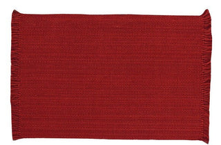 Casual Classics Red Solid Placemats - Pine Hill Collections 