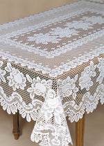 Rose Lace 52" x 72" Tablecloths Oval or Rectangle