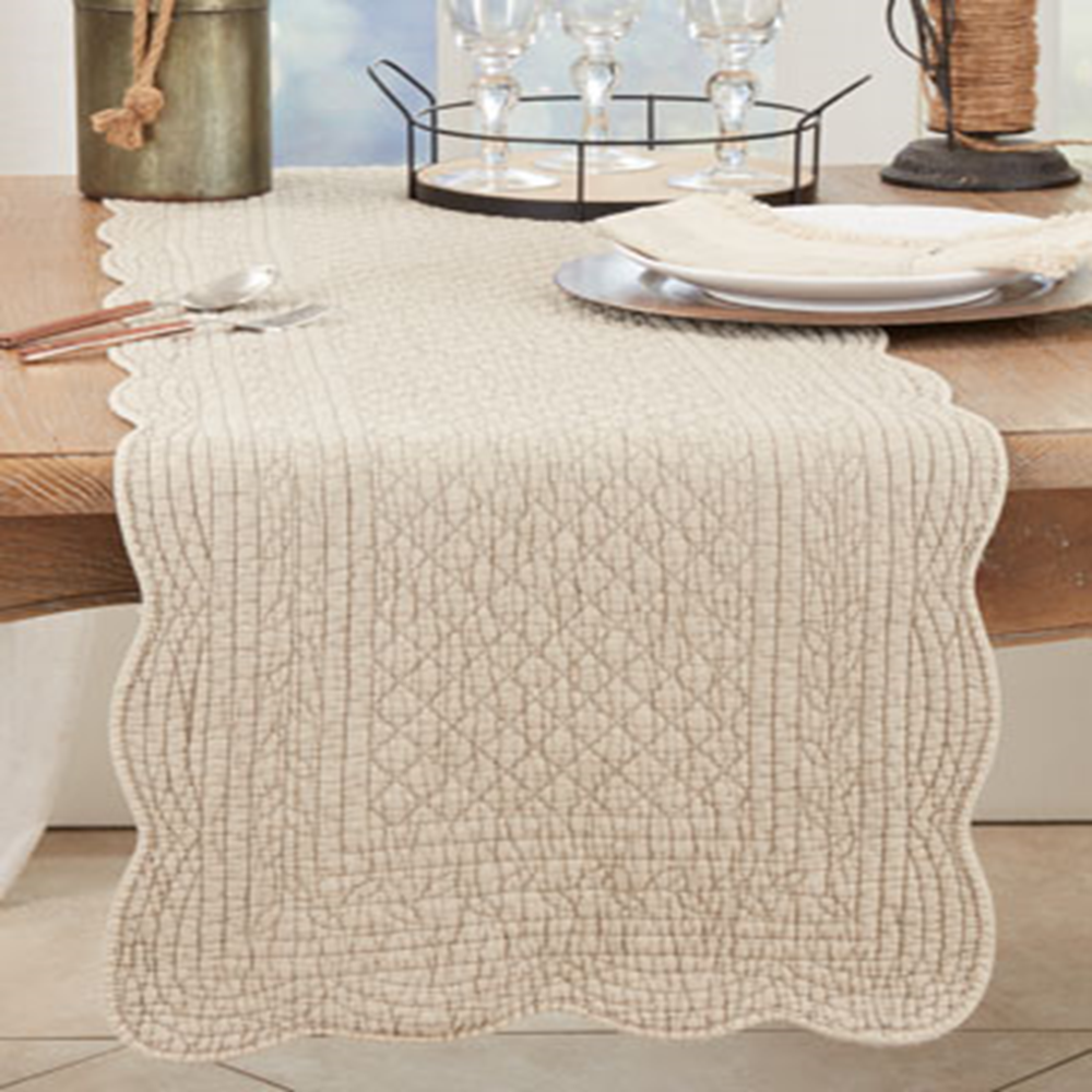 Table Runner - Quilted Taupe