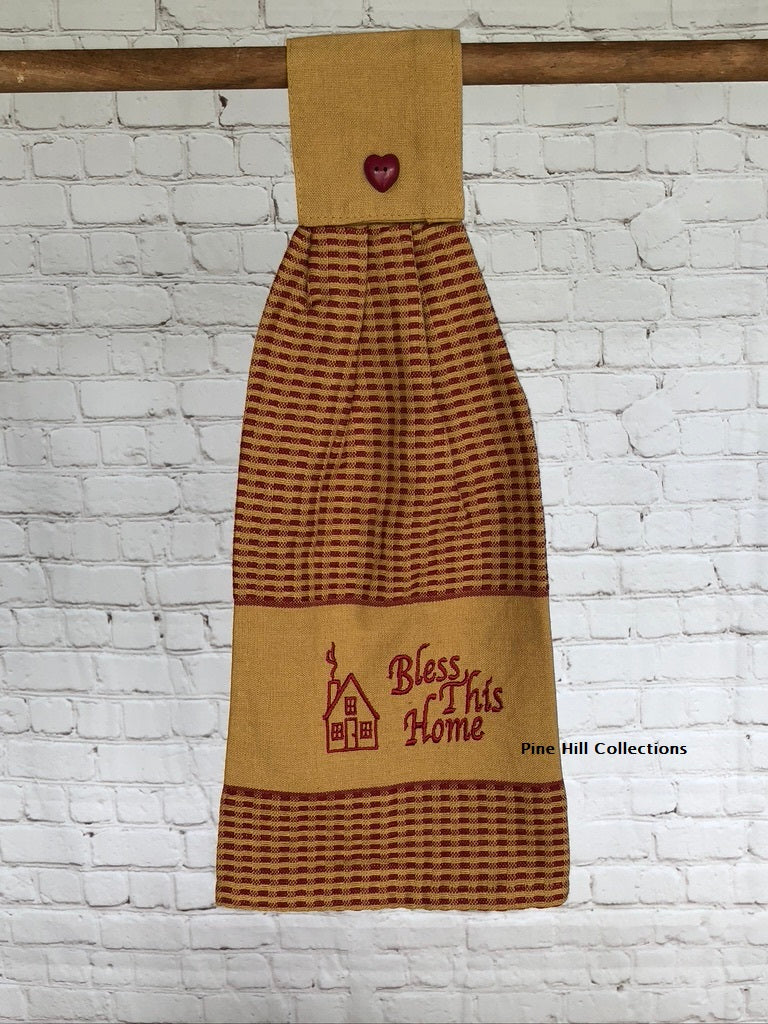 Hanging Hand Towels - Bless This Home