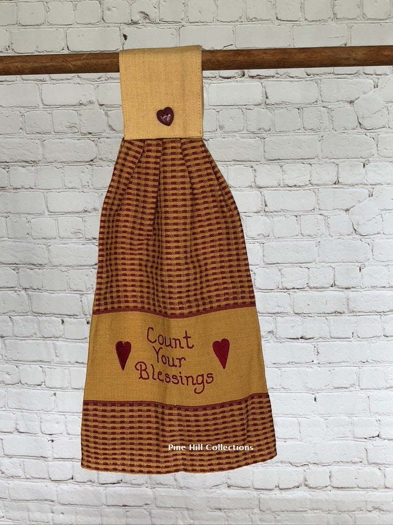 Hanging Hand Towels - Count Your Blessings