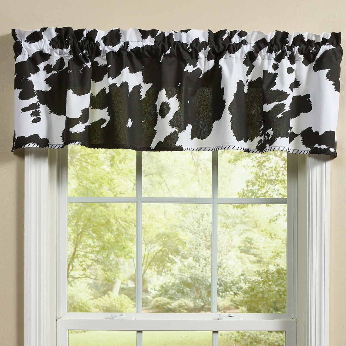 Cowhide Holstein Valance