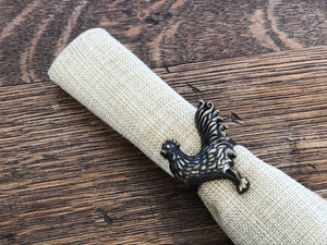Napkin Rings - Sussex Rooster