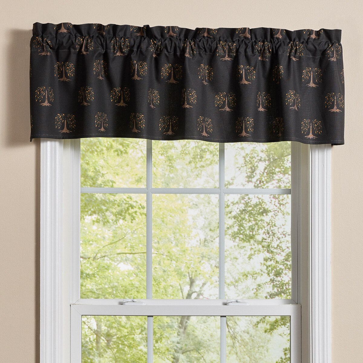 Willow Trees Print Valance