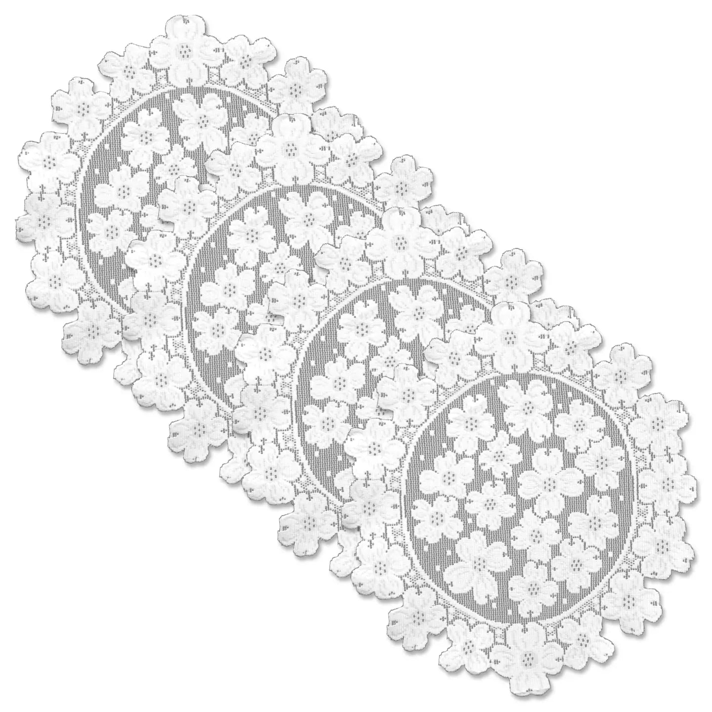 Heritage Lace Dogwood Round Lace Doily - 14"