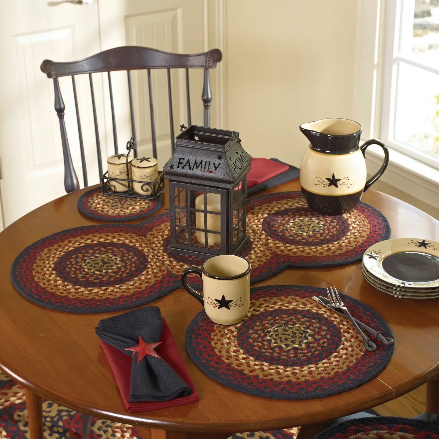 Park Designs Folk Art Braided Placemat – 15” Round