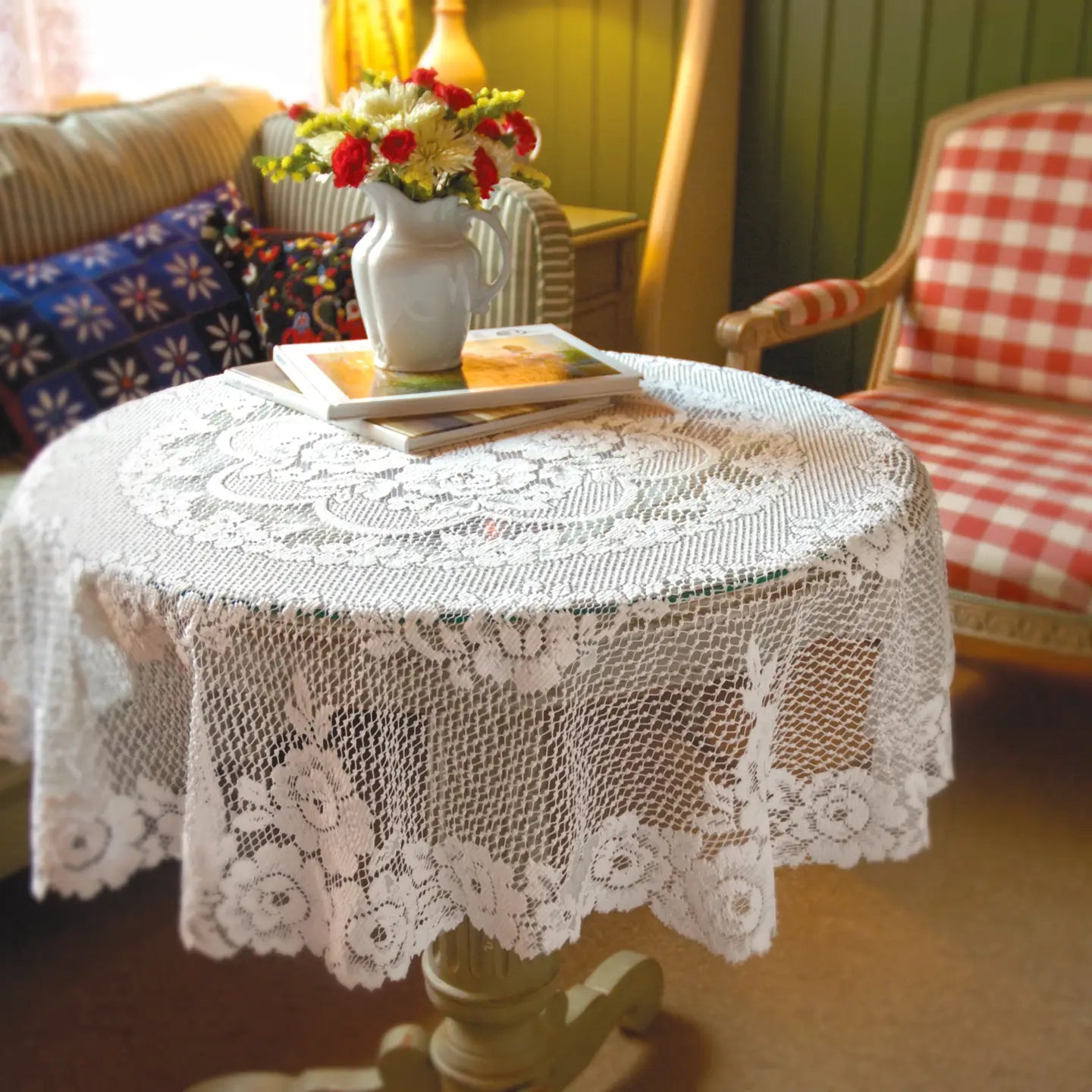 Heritage Lace Victorian Rose Tablecloth - 43" Round