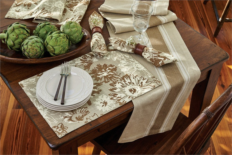 Brinley Napkins, 18"x18" Shades of brown by Park Designs