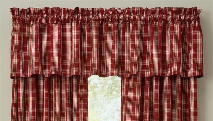 Barnside Lined Plaid Valance