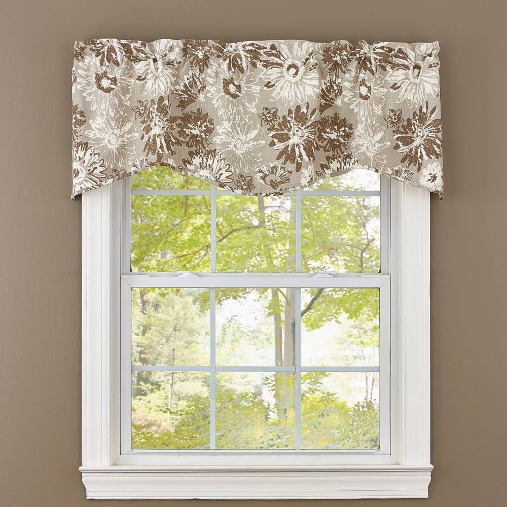 Brinley Lined Wave Valance Curtains