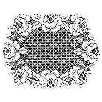 Cottage Rose Lace Placemats White 20"