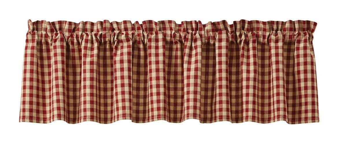 Crochet Gingham Valance Curtains