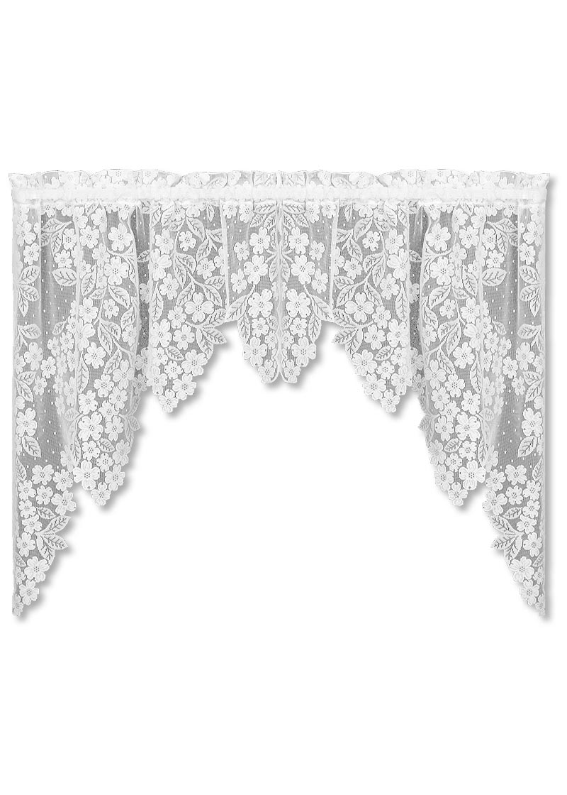 Dogwood Lace Swag Curtains - Pine Hill Collections