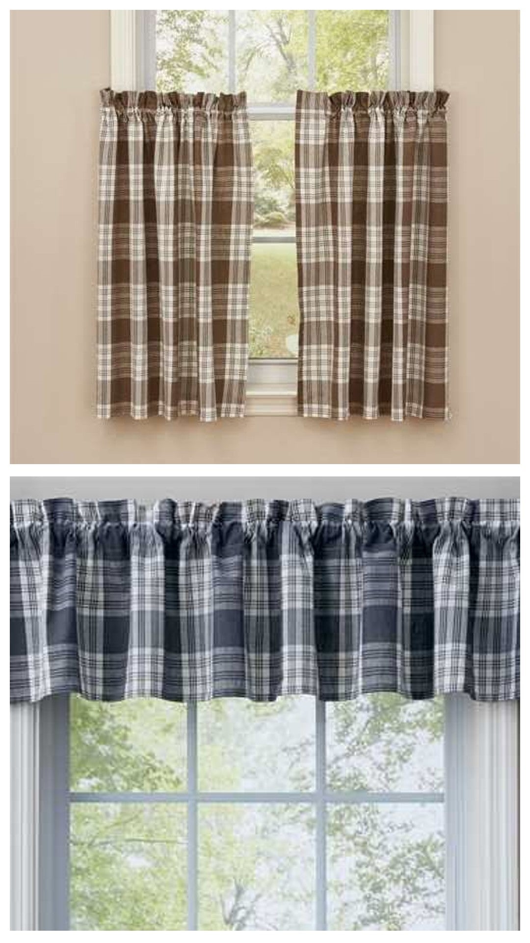 Dylan Taupe Valance Curtains