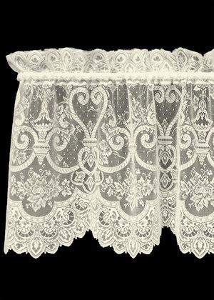 English Ivy Lace Valance Curtains