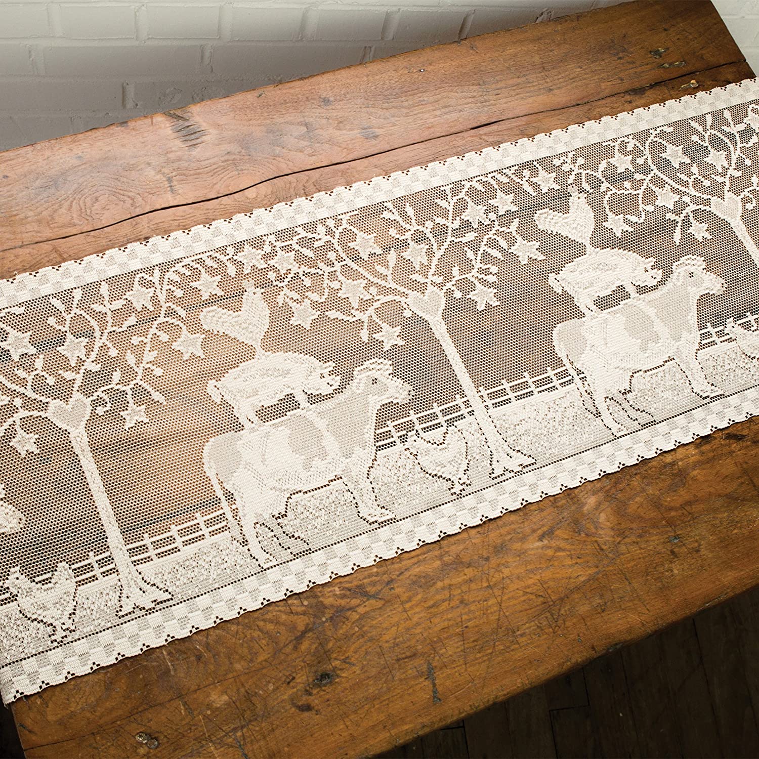 Farmhouse Lace Table Runners 60"