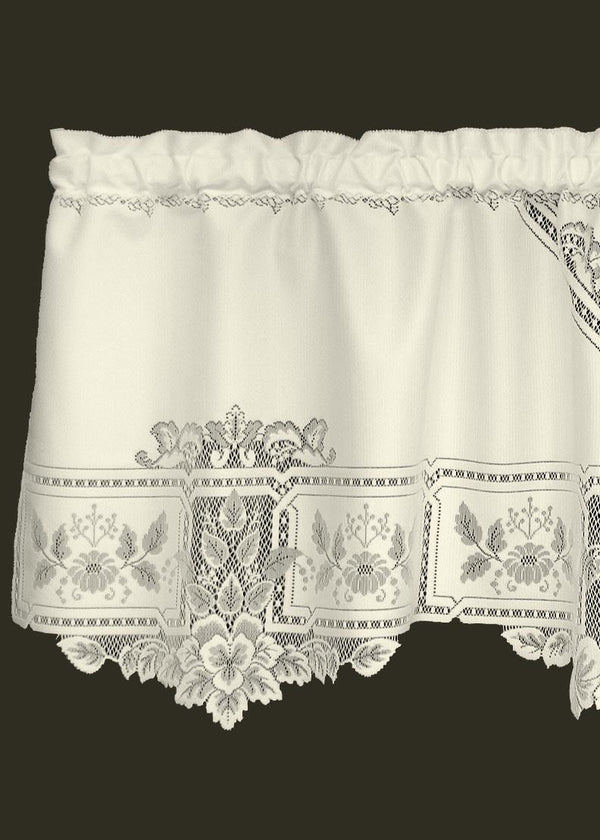 Blossom Lace Valance Curtains - Pine Hill Collections