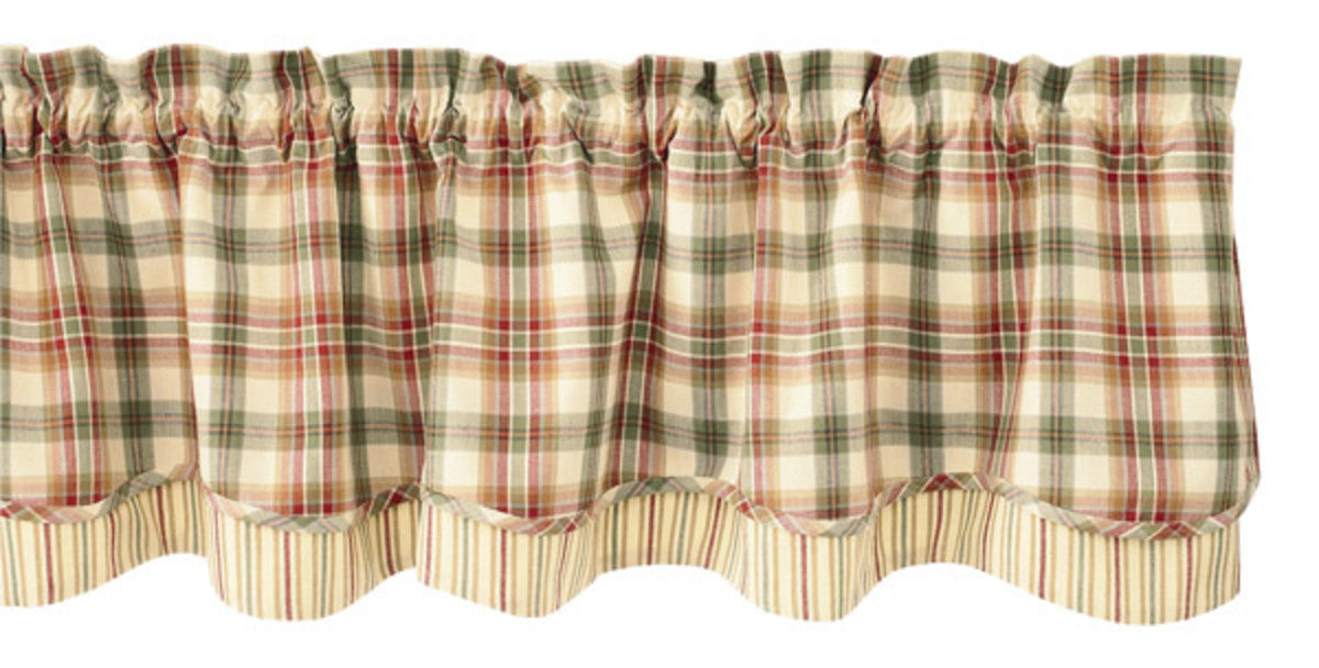 Lemon Pepper Layered Valance Curtains