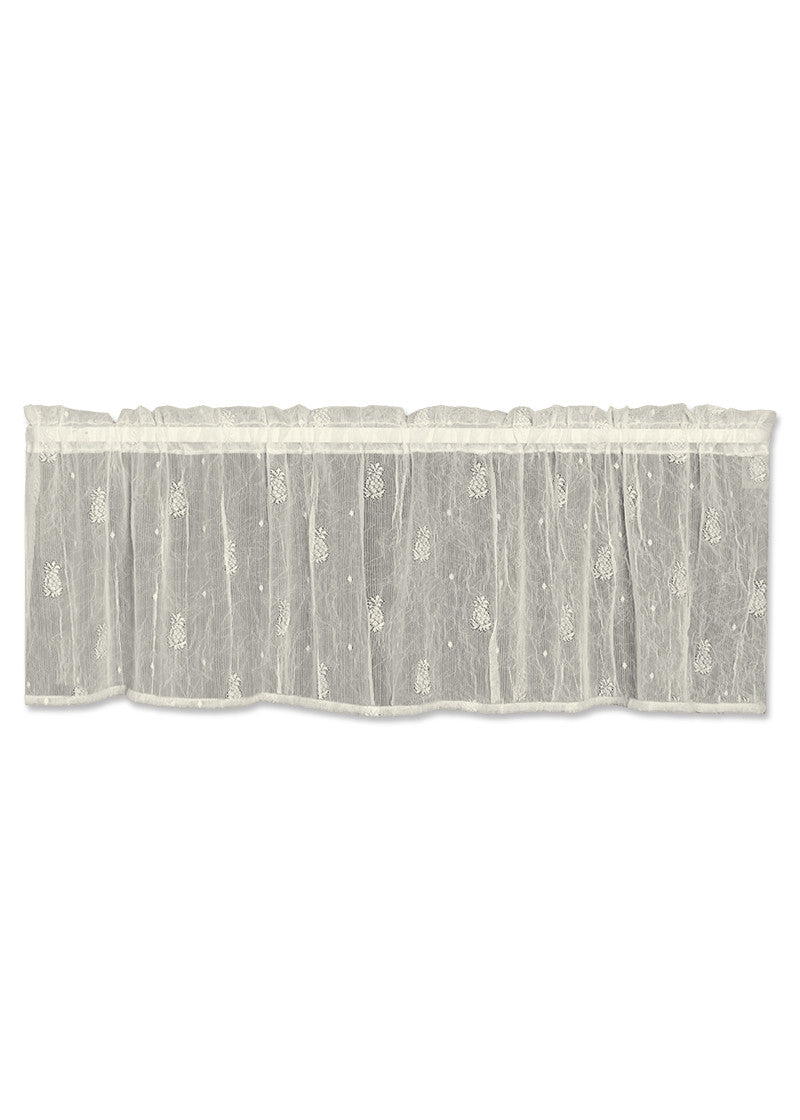 Pineapple Lace Valance with Trim - Pine Hill Collections 
