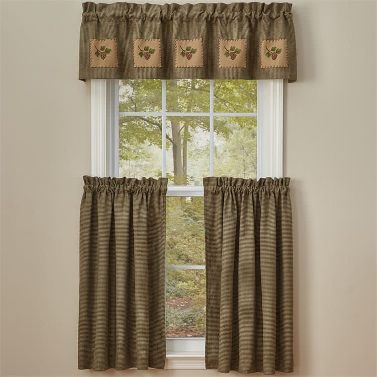 Pineview Lined Valance Curtains
