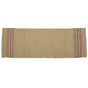 Rustic Stripe 2' x 6' Woven Rag Rug Floor Runners