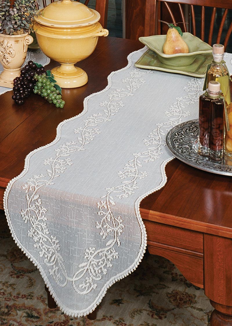 Sheer Divine Lace Table Runners 54"