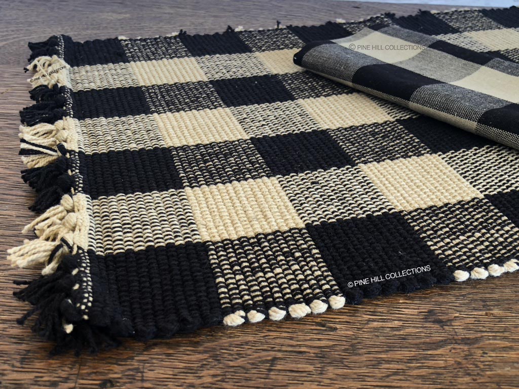 Wicklow Check Black Dishtowel Set