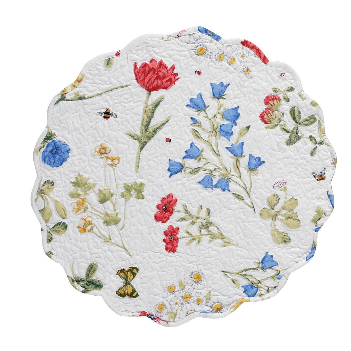 Wildflower Quilted Round Placemats