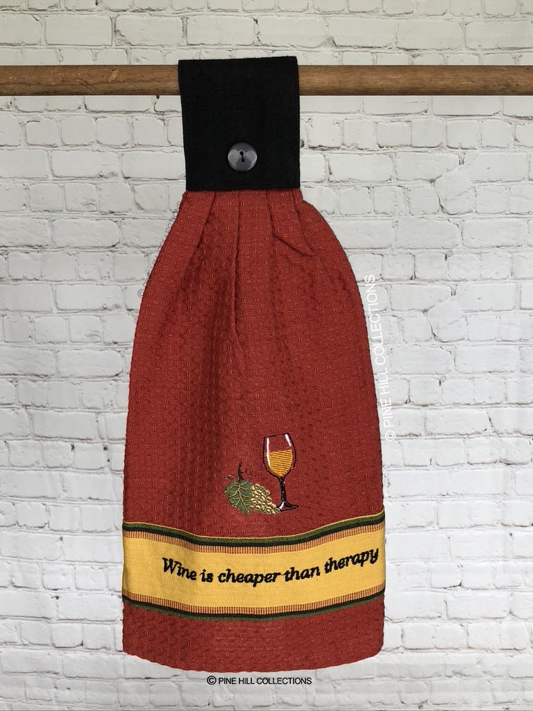 Hanging Hand Towels - Wine Therapy