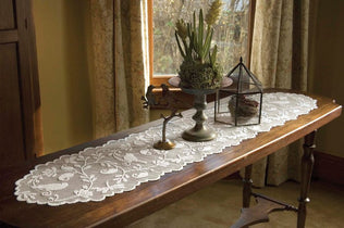 Bristol Garden Table Lace 14" x 36" - Heritage Lace
