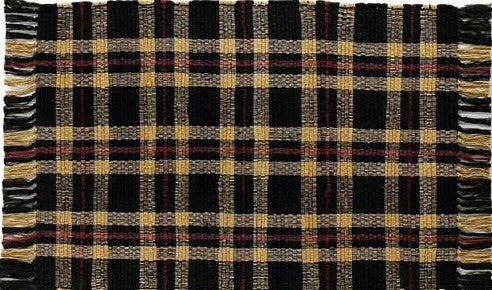 Cambridge Rag Rug 24" x 42"-black,camel,cranberry by Park Designs