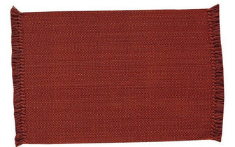 Casual Classics Persimmon Solid Placemats - Pine Hill Collections 