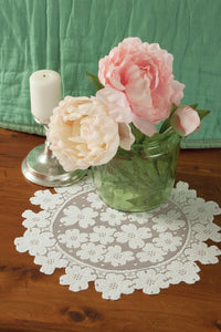 Dogwood Lace 14" Round Doily by Heritage Lace