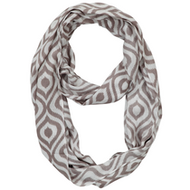 Infinity Neck Scarf Gray Ogee - Pine Hill Collections 