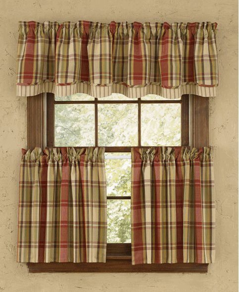 Heartfelt Lined Layered Valance - Pine Hill Collections 