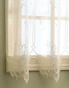 Heirloom Lace Sheer Panel 63" ecru,white Heritage Lace