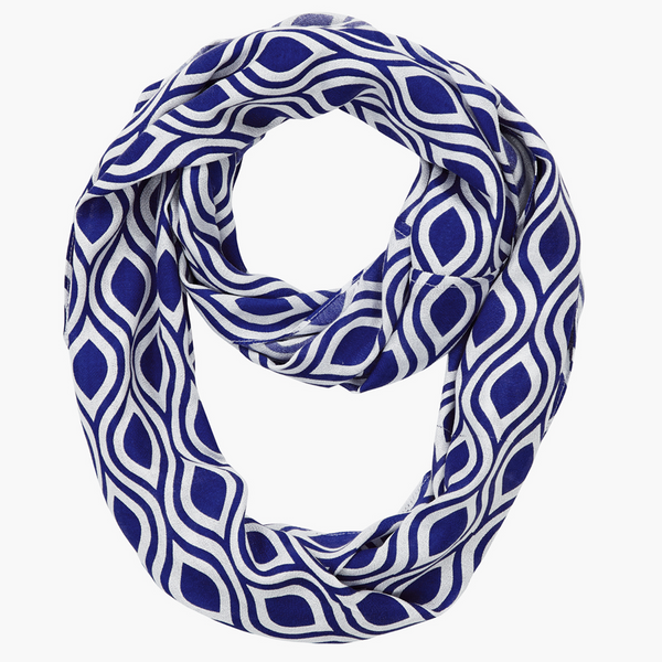 Infinity Neck Scarf Monaco Blue Ogee Pine Hill Collections