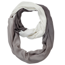 Infinity Neck Scarf Gray Ombre - Pine Hill Collections 
