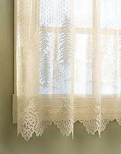 Pinecone lace swag curtain by Heritage Lace