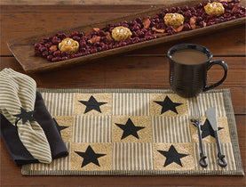 Primitive Star Placemat by Park Designs - Pine Hill Collections 