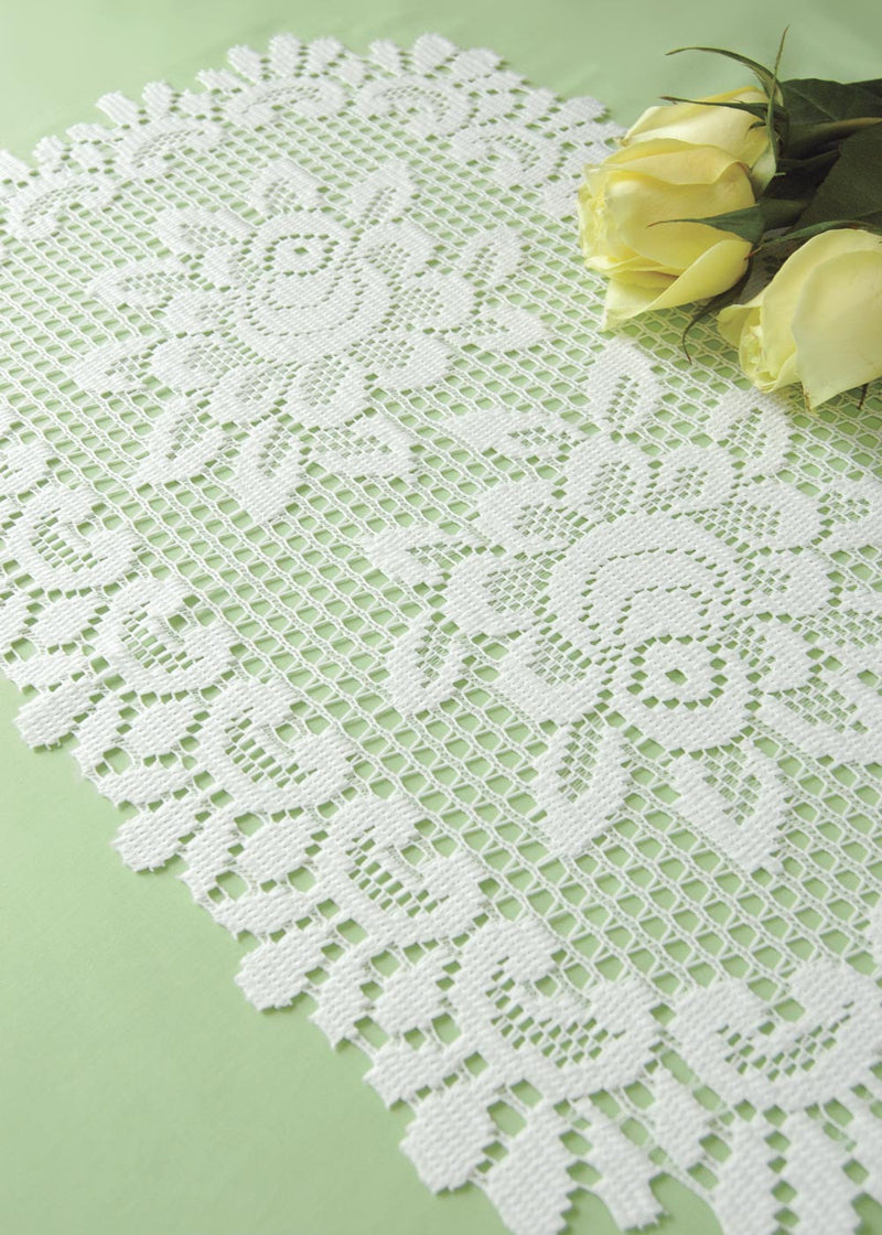 Rose 13" x 20" Lace Placemats Set of 2 Pine Hill Collections