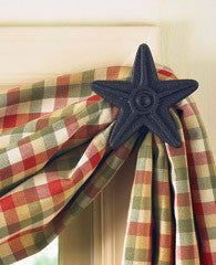 Star Black Curtain Hooks - Pine Hill Collections 