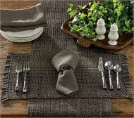 Tweed Charcoal Placemat - Pine Hill Collections 