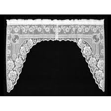 Victorian Rose Lace Swag Pair by Heritage Lace