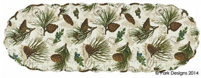 Walk In The Woods Quilted 13" x 36" Table Runner by Park Designs - Pine Hill Collections 